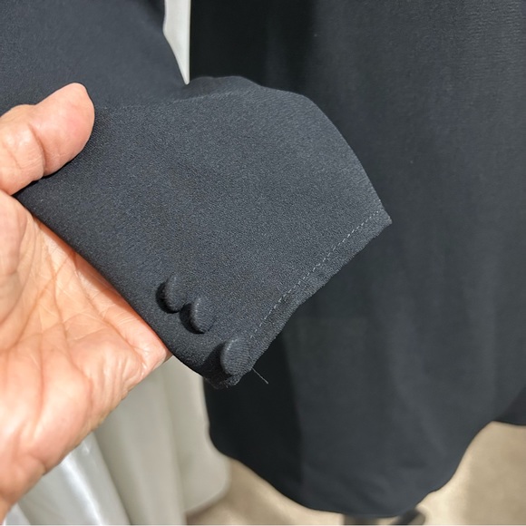 NWT Topshop Women’s Surplice Wrap Mini Dress Long Sleeve Black Sz 4 - Picture 5 of 16